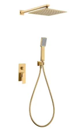 IMEX PISA BRUSHED GOLD Набір для душу, PVD матове золото