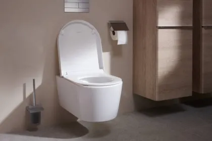 ELU PURA S унітаз підвісний 54*36,6см AquaHelix Flush, в комплекті з сидінням Slim з функцією SoftClose and QuickRelease — Photo 11