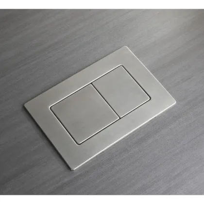 Панель змиву Koer KT-0612-02 240x160x10mm з нержавіючої сталі, кнопка квадратна SUS304 (KR6120) — Photo 4