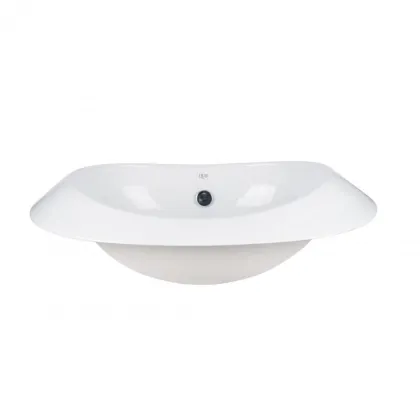 Раковина Qtap Leo 660x425x250 White з донним клапаном QT11114032W — Photo 2