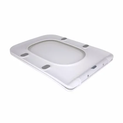 Сидіння для унітаза підлогового (Aries) 445×360×30 мм, White, з мікроліфтом? Slim Duroplast, Quick Release QT03228302W3 Qtap — Photo 3