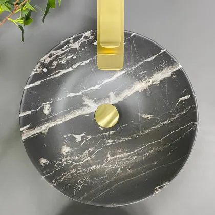 Умивальник (раковина) VBI AMALFI BLACK ONYX MATT накладний — Photo 4