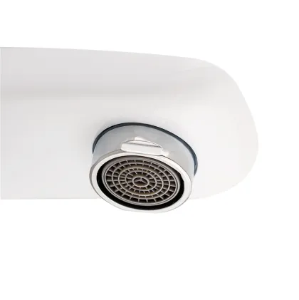 Змішувач для умивальника Mixxus Premium Patrick 001 гайка (White) (MI5853) — Photo 2