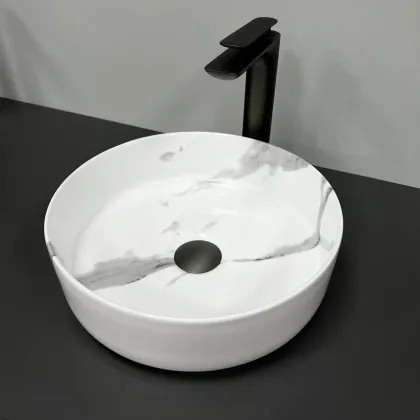 Умивальник (раковина) VBI PRATO MARBLE NATURE GLOSSY накладний