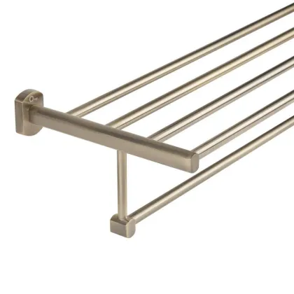 Полиця універсальна Qtap Liberty 600 мм із тримачем QTLIBANT1122 Antic Bronze — Photo 4