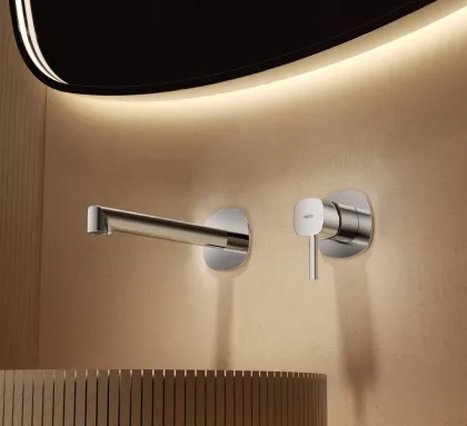 IMEX TOSCANA CHROME Змішувач для умивальника зі стіни, хром — Photo 4