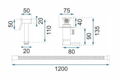 Набір гігієнічного душу рожеве золото REA LOOP ROSE GOLD — Photo 7