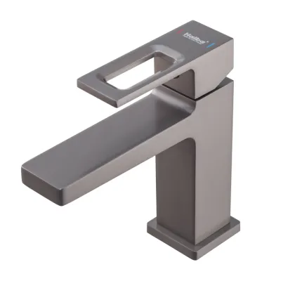 Змішувач для умивальника Haiba Kant 001 Graphite (Колір графіт) (HB9664) — Photo 3