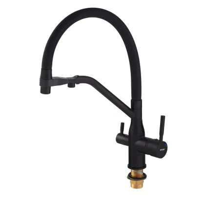 Змішувач для кухні MixxusPremium Gravity 021 BLACK REFL.BLACK (MI6978) — Photo 1