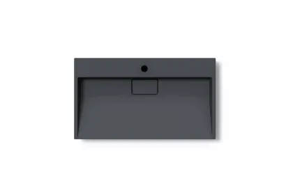 Умивальник (раковина) VBI ESTE 80 BLACK 1/O накладний — Photo 2
