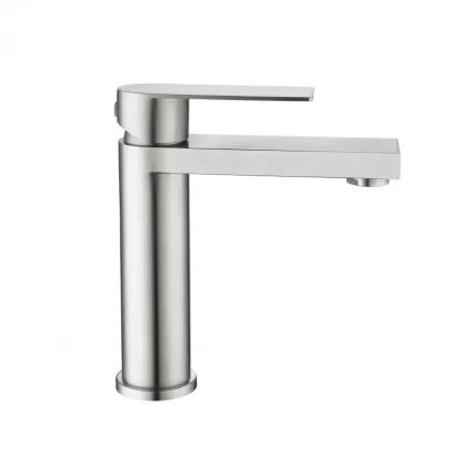 Змішувач для раковини низький Lidz Nexus 001F (k35) LDNEX001FNKS49184 Nickel — Photo 3