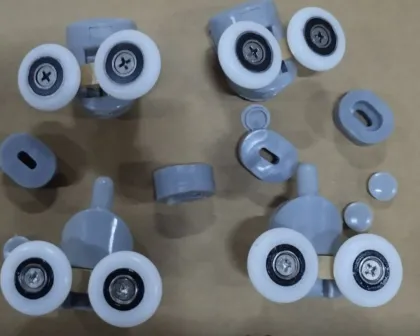 Комплект роликів для кабіни Mixxus Rollers SCP04-2x2 Graphite подвійний 2 вер.+2 ниж.(сірий) (MI8164) — Photo 1