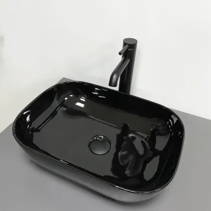 Умивальник (раковина) VBI RAVENNA BLACK GLOSSY накладний