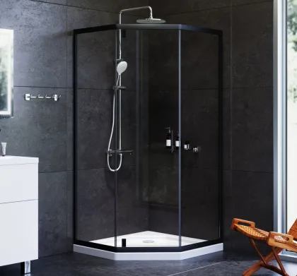 Душеве огородження 5-corner Pivot 90x90, без піддону AM.PM W90UG-405-090BT Gem — Photo 1