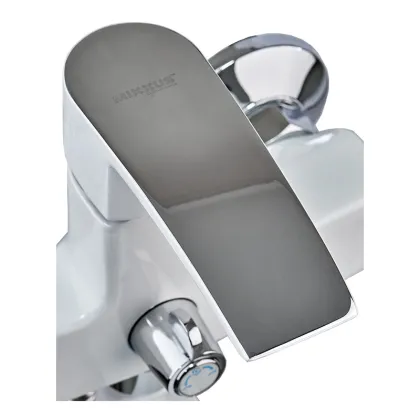 Змішувач для ванни Mixxus Magnum 006 (Euro) White-Chrome (MI6202) — Photo 1
