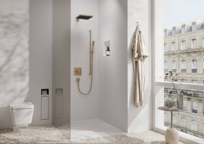 SHOWERSELECT COMFORT E термостат для 2 потребителей, скрытый монтаж, цвет шлифованная бронза — Photo 1