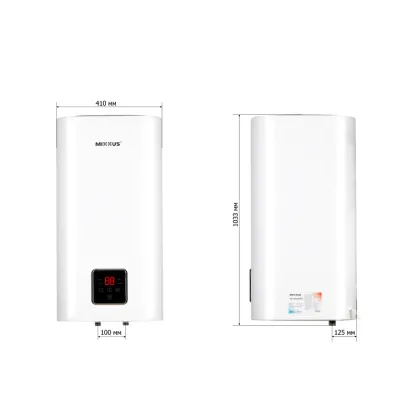 Водонагрівач "Квадрат" Mixxus EWH-13100 CUBE WET(V) накопичувальний 100 л, мокрий тен 2,0 kW (WH0613) — Photo 3