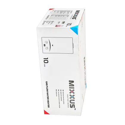 Газова колонка MIXXUS GWH-0410 BASIC GLASS димохідна 10 л/хв (панель зі скла з малюнком) (WH0025) — Photo 4