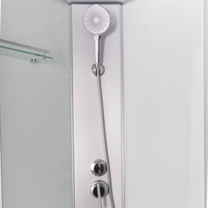 Душовий бокс Lidz Kubis SB90x90.SAT.LOW.FR, скло Frost 4 мм — Photo 3