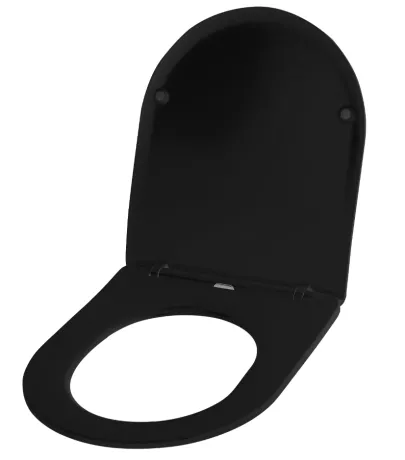 Сидіння для унітазу REA FLAT BLACK * — Photo 1