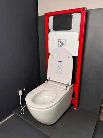 Комплект: Koer TB-0301 Smart Унітаз-біде підвісний TB-0101 з електронним управлінням + Інсталяція KT-0409 + панель KT-0609-01 Chrome (KR6116) — Photo 40