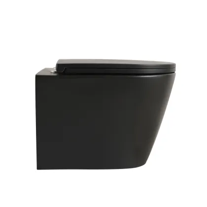 Унітаз підвісний Mixxus Premium BEVEL-0304-T1 BLACK 480x360x360mm сист. змиву TORNADO 1.0 (MP6677) — Photo 9