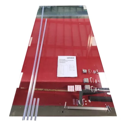 Бічна стінка до кабіни Koer SR SW04-90x200-TR-07 прозоре скло Easy Clean 10мм, графіт (KR5391) — Photo 21