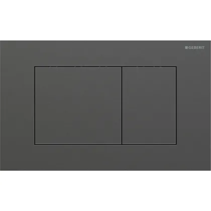 SIGMA40 SQUARE змивна клавіша для подвійного змиву, чорний хром / матовий, легко чиститься