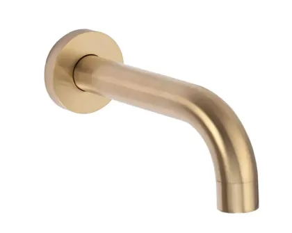 Душова система REA LUNGO BRUSHED GOLD з виливом + BOX прихованого монтажу — Photo 2
