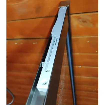 Шторки скляні на ванну розсувні Koer SR BS06-120x150-TR-07 прозоре скло Easy Clean 6мм, графіт (KR5947) — Photo 17