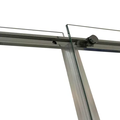 Душова кабіна без піддону Koer SR SC03-100x100x200-TR-01 прозоре скло Easy Clean 6мм, хром (KR5357) — Photo 5