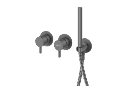 Душова система KOHLMAN AXEL 30 GRAPHITE + BOX прихованого монтажу — Photo 2