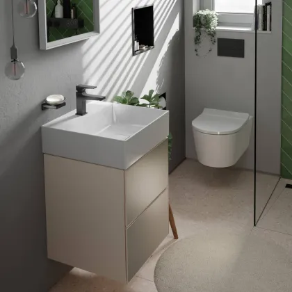 ELU PURA S унітаз підвісний 54*36,6см AquaHelix Flush, в комплекте з сиденням Slim з функцією SoftClose and QuickRelease — Photo 10
