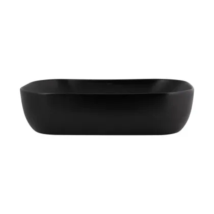 Раковина-чаша Qtap Robin 610х400х145 Matt black QT132143PMBMBN — Photo 2