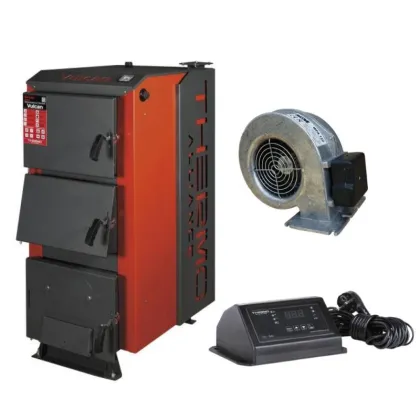 Thermo Alliance Vulcan V 3.0 Котел сталевий твердопаливний SF 18 + Вентилятор котла до 40 кВт, "M Plus M" + "ТА24nz" Контролер для котла