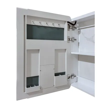 Дзеркальна шафка Mixxus Premium Olivary CM01-60x70x13 з LED Touch, димером, регулятором яскравості (MI8294) — Photo 9