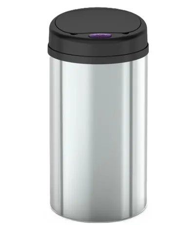 Відро для сміття сенсорне кругле Mixxus Premium Ellipse-TC0109 Chrome-Black 9л (хром-чорне) (MI7083) — Photo 8