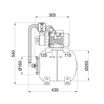 Насосна станція Thermo Alliance AT-SDB80 0,75 кВт — Photo 1