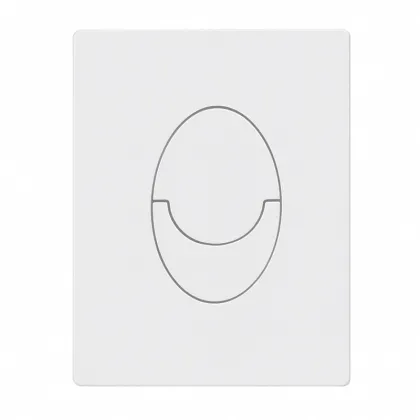 Панель змиву пластикова Koer KT-0606-03 157x198x3mm, закруглена, білий — Photo 1