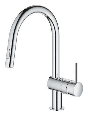 Змішувач для кухні з висувним виливом Grohe Minta (32321002) — Photo 1