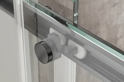 Душова кабіна без піддону Koer SR SC03-90x90x200-TR-07 прозоре скло Easy Clean 6мм, графіт (KR5359) — Photo 10