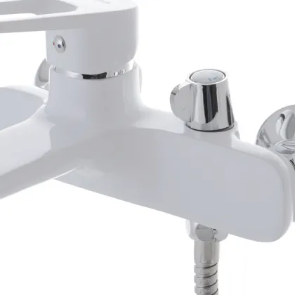 Змішувач для ванни з коротким виливом MIXXUS NEVADA 009 EURO Білий (MI5800) — Photo 2