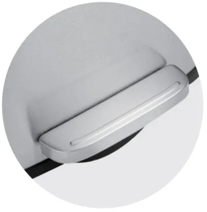 Відро для сміття з плавним закриттям прямокутне Mixxus Bevel-TC0112 SS Color 12л колір наржавійка (MI7087) — Photo 6