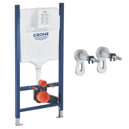 Комплект Grohe Set Унітаз ELLIPSE-0305-T3 + Інсталяція UA388400WG + панель 38732000 (388400WGELLIPS0305T3) — Photo 1