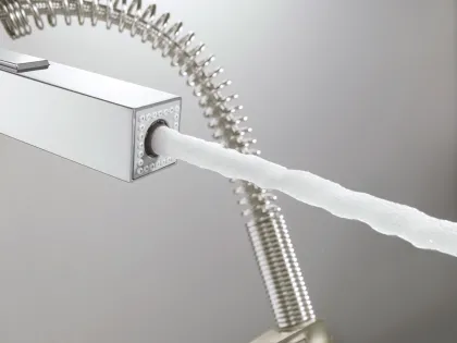 Змішувач для кухні з гнучким виливом Grohe Eurocube (31395000) — Photo 6
