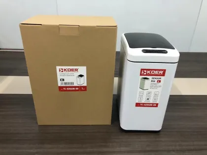 Відро для сміття сенсорне прямокутне Koer TC-020408-08 8 л колір білий (KR5589) — Photo 5