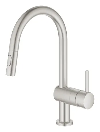 Сенсорний змішувач для кухні з висувним виливом Grohe Minta Touch (31358DC2) — Photo 3