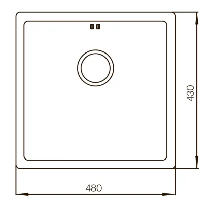 Мийка Mixxus MX4843-220x1.0-Satin (MX0556) — Photo 1