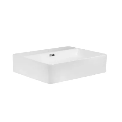 Раковина підвісна-накладна Mixxus Premium  QUADRO-0203 500x420x130mm (отвір під змішувач, перелив) (MP6718) — Photo 1
