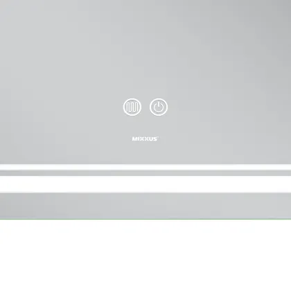 Дзеркало Mixxus Premium QUADRO MR20-100x80 з Led Touch, Anti-fog, димером, регулятором яскравості, лінзою (MP6623) — Photo 2
